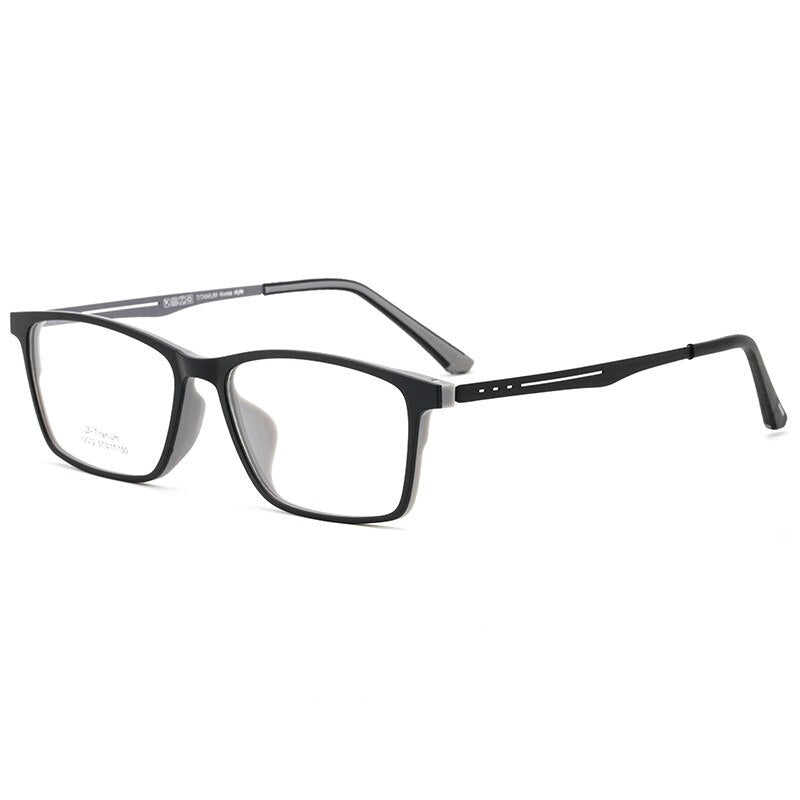 Men's Oversized Big Frame Glasses Plastic Titanium TR90 Wide Face Glasses Frame Myopia Prescription Optical Eyeglasses Frame