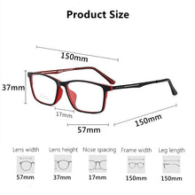 Load image into Gallery viewer, Men&#39;s Oversized Big Frame Glasses Plastic Titanium TR90 Wide Face Glasses Frame Myopia Prescription Optical Eyeglasses Frame