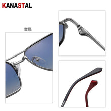 Load image into Gallery viewer, Men&#39;s Polarized Sunglasses Anti UV Bicolor Metal Polygon Frame Eyewear Outdoor Traveling Riding Fishing Sun Eyeglasses Men Retro