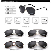 Carica l&#39;immagine nel visualizzatore di Gallery, Occhiali da sole polarizzati da uomo Police Sun Glass Top Brand Designer AAA + Pilot Driving Glasses UV400 очки 2023 P178 lunette 