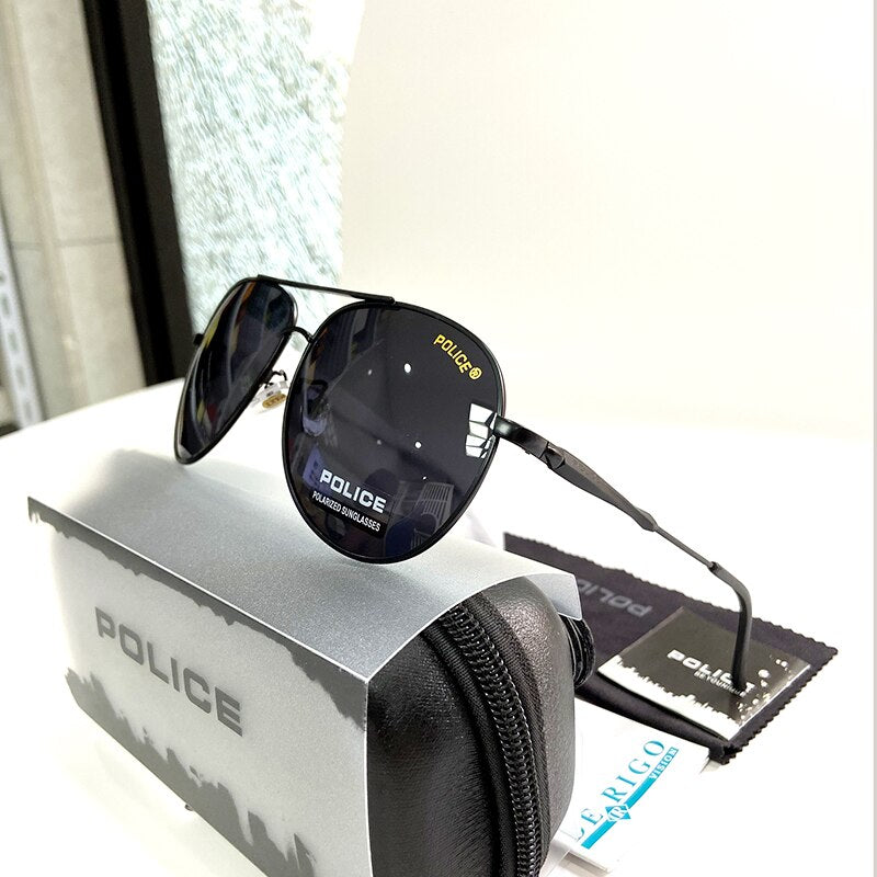 Occhiali da sole polarizzati da uomo Police Sun Glass Top Brand Designer AAA + Pilot Driving Glasses UV400 очки 2023 P178 lunette 