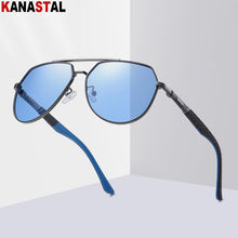 Load image into Gallery viewer, Men&#39;s Polarized Sunglasses UV400 Metal Double Beam Toad Frame Visor Eyewear Fishing Driving Outdoor Sports Sun Glasses Men Retro