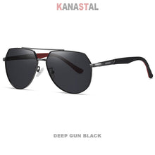 Load image into Gallery viewer, Men&#39;s Polarized Sunglasses UV400 Metal Double Beam Toad Frame Visor Eyewear Fishing Driving Outdoor Sports Sun Glasses Men Retro