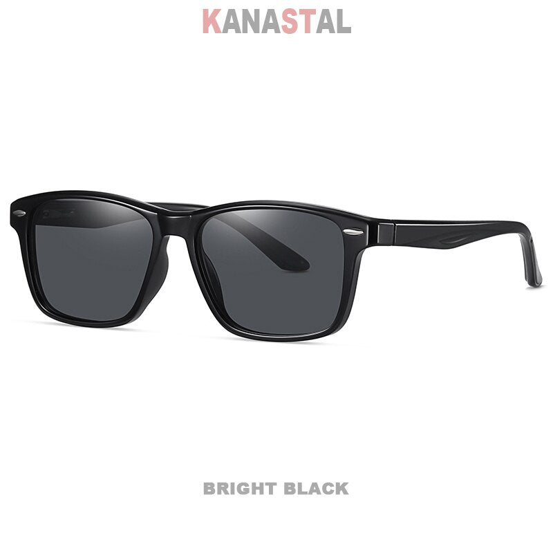 Men's Polarized Sunglasses UV400 TR90 Classic Rice Nails Frame Sunshade Mirror Eyewear Driving Outdoor Cycling Women Sun Glasses