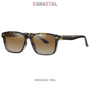 Men's Polarized Sunglasses UV400 TR90 Classic Rice Nails Frame Sunshade Mirror Eyewear Driving Outdoor Cycling Women Sun Glasses