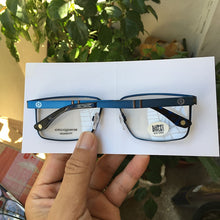 Load image into Gallery viewer, Men&#39;s Prescription Glasses Frames Pure Titanium Spring Hinge  Design Blue Rectangle Myopia/Progressive