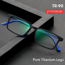 Load image into Gallery viewer, Men&#39;s Pure Titanium Spectacle Frame  TR90 Spectacle Frame Business Full Frame Myopia Optical Spectacle Frame 98816