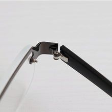 Load image into Gallery viewer, Men&#39;s Reading Glasses Round Eyeglasses for Farsightedness Women Retro Half Frame Hyperopia Eyewear Diopter +1.5 +2.5 +3.5