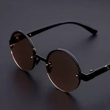 Load image into Gallery viewer, Men&#39;s Reading Glasses Round Eyeglasses for Farsightedness Women Retro Half Frame Hyperopia Eyewear Diopter +1.5 +2.5 +3.5