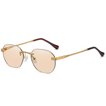 Load image into Gallery viewer, Men&#39;s Round Sunglasses Retro Metal Gold Black Brown Classic Sun glasses Woman Accessories Gifts Drop ship