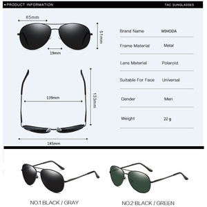 Men's Spring Hinge Polarized Pilot Sunglasses , UV400 Driving Aviation Sun Glasses ,Black Male Eyewear oculos de sol UV400 S103
