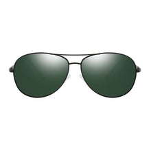 Load image into Gallery viewer, Men&#39;s Spring Hinge Polarized Pilot Sunglasses , UV400 Driving Aviation Sun Glasses ,Black Male Eyewear oculos de sol UV400 S103