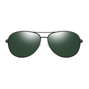 Men's Spring Hinge Polarized Pilot Sunglasses , UV400 Driving Aviation Sun Glasses ,Black Male Eyewear oculos de sol UV400 S103