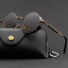 Load image into Gallery viewer, Men&#39;s Steampunk Spring Glasses Round Frame Retro Sunglasses Round Goggles Retro Trend Women&#39;s Sunglasses