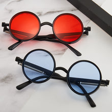 Load image into Gallery viewer, Men&#39;s Steampunk Spring Glasses Round Frame Retro Sunglasses Round Goggles Retro Trend Women&#39;s Sunglasses