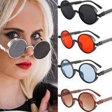 Load image into Gallery viewer, Men&#39;s Steampunk Spring Glasses Round Frame Retro Sunglasses Round Goggles Retro Trend Women&#39;s Sunglasses