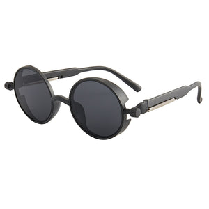 Men's Steampunk Spring Glasses Round Frame Retro Sunglasses Round Goggles Retro Trend Women's Sunglasses
