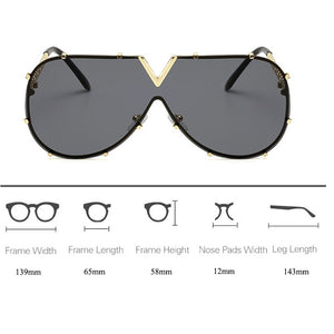 Men's Sunglasses Oversized Sunglasses Men Brand Designer Goggle Sun Glasses Female Style Oculos De Sol UV400