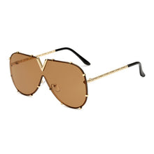Load image into Gallery viewer, Men's Sunglasses  Oversized Sunglasses Men Brand Designer Goggle Sun Glasses Female Style Oculos De Sol UV400 O2