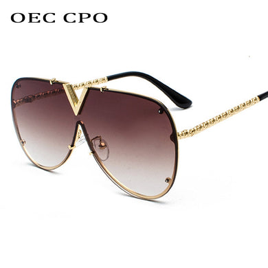 Men's Sunglasses Oversized Sunglasses Men Brand Designer Goggle Sun Glasses Female Style Oculos De Sol UV400 O2