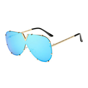 Men's Sunglasses Oversized Sunglasses Men Brand Designer Goggle Sun Glasses Female Style Oculos De Sol UV400 O2