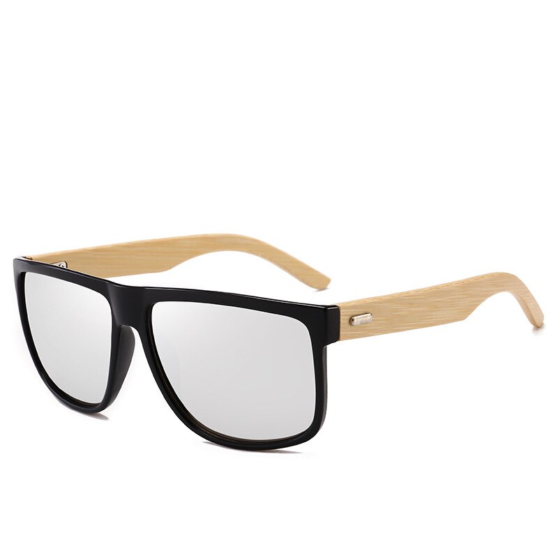 Men's Sunglasses Trend Personality Retro Vintage Anti-Uv Big Frame Wood Pc Uv400 Woman Europe America Cool Sunglasses