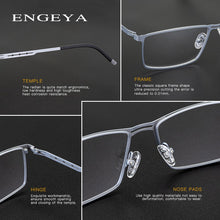 Carica l&#39;immagine nel visualizzatore di Gallery, Men&#39;s Super Light Metal Optical Glasses Frame,Uinque Glasses Legs Brand Designer Prescription Eye Glasses Frame For Men #IP9009