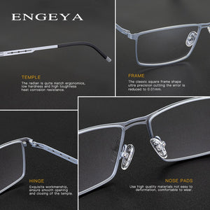 Men's Super Light Metal Optical Glasses Frame,Uinque Glasses Legs Brand Designer Prescription Eye Glasses Frame For Men #IP9009