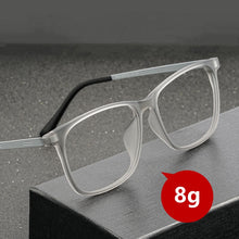 Load image into Gallery viewer, Men&#39;s Titanium Eyeglasses Frame Ultralight Myopia Glasses Full Frame Comfortable Large Size Square Optical Glasses Frame 9825