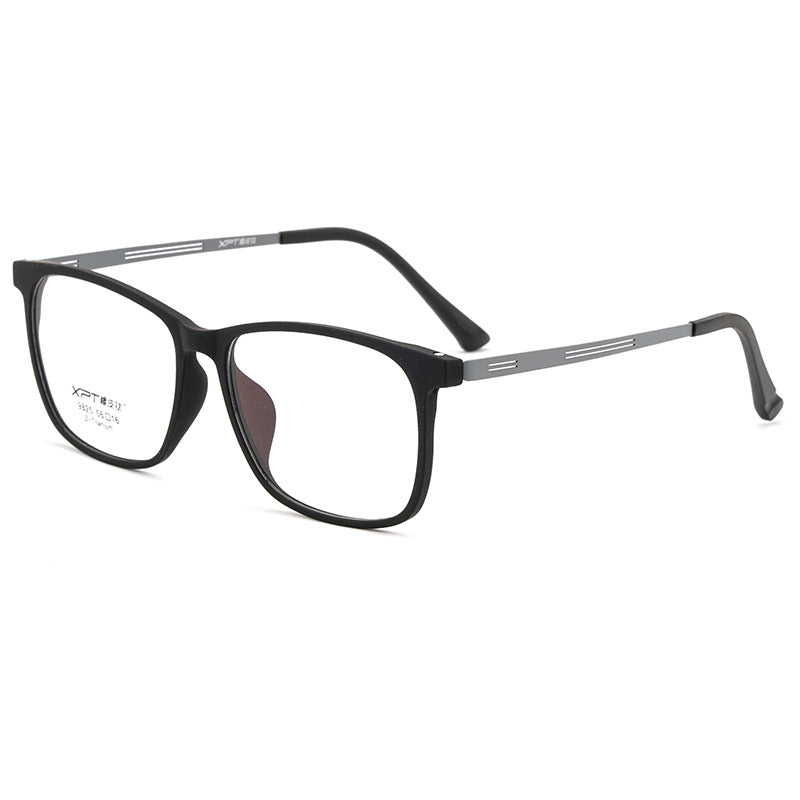 Men's Titanium Eyeglasses Frame Ultralight Myopia Glasses Full Frame Comfortable Large Size Square Optical Glasses Frame 9825