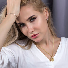 Carica l&#39;immagine nel visualizzatore di Gallery, Men&#39;s Women&#39;s 12 Horoscope Zodiac Sign Gold Pendant Necklace Aries Leo Wholesale Dropshipping 12 Constellations Jewelry GPM24