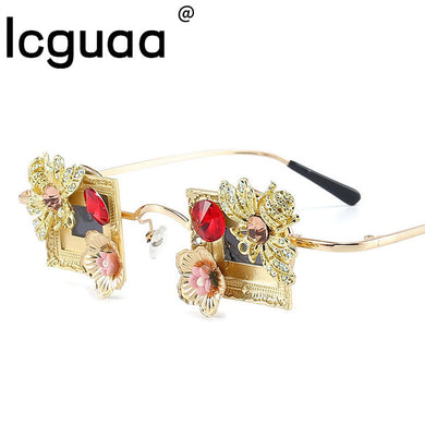 Men's Women's Small Square Sunglasses Men 2023  Brand designer Eye Protection Glasses Shade