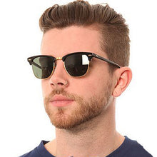 Load image into Gallery viewer, Men&#39;s Women&#39;s Universal Polarized Sunglasses Men&#39;s Women&#39;s Classic Semi-Rimless Retro Sun glasses Men&#39;s Bevel Mirror Summer