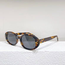 Load image into Gallery viewer, Men&#39;s Women&#39;s Universal sunglasses CL40212U oval Small frame Hip-hop style glasses Anti-UV 400 black Tortoiseshell