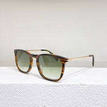 Load image into Gallery viewer, Men&#39;s Women&#39;s Universal sunglasses DB1034 Light Square frame Black and silver/Tortoiseshell Gradient lenses glasses