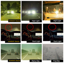 Load image into Gallery viewer, Men&#39;s Yellow Night Vision Glasses for Driving Men Polarized Safety Night Clearly Bright Car Driver Anti Glare Goggles Sunglasses