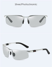 Load image into Gallery viewer, Men&#39;s aluminum magnesium sunglasses sports driving color changing polarizer 3121