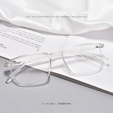 Men's and women's full frame glasses frame anti-blue light glasses frame ultra light transparent TR90 optical glasses frame 6633