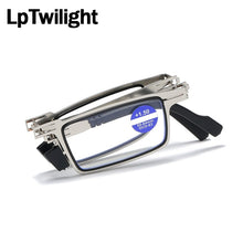Load image into Gallery viewer, Men's and women's reading glasses, anti-blue light folding glasses, portable glasses with box +1.0 +1.5 +2.0 +2.5 +3.0 +3.5 +4.0