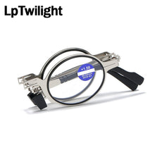 Load image into Gallery viewer, Men's and women's reading glasses, anti-blue light folding glasses, portable glasses with box +1.0 +1.5 +2.0 +2.5 +3.0 +3.5 +4.0
