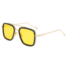 Load image into Gallery viewer, Men&#39;s and women&#39;s square frames driving sunshade men&#39;s sunglasses Iron Man glasses retro decorative men&#39;s sunglasses
