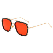 Load image into Gallery viewer, Men&#39;s and women&#39;s square frames driving sunshade men&#39;s sunglasses Iron Man glasses retro decorative men&#39;s sunglasses