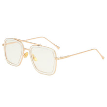 Load image into Gallery viewer, Men&#39;s and women&#39;s square frames driving sunshade men&#39;s sunglasses Iron Man glasses retro decorative men&#39;s sunglasses