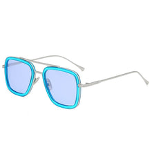 Load image into Gallery viewer, Men&#39;s and women&#39;s square frames driving sunshade men&#39;s sunglasses Iron Man glasses retro decorative men&#39;s sunglasses