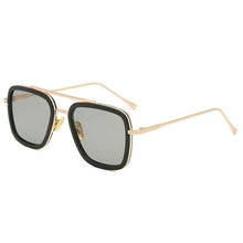 Load image into Gallery viewer, Men&#39;s and women&#39;s square frames driving sunshade men&#39;s sunglasses Iron Man glasses retro decorative men&#39;s sunglasses