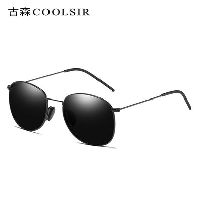 Men's glasses European and American polarized anti-glare sunglasses colorful metal frame driving sunglasses male 6050