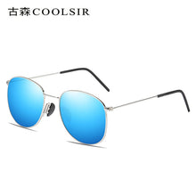 Load image into Gallery viewer, Men&#39;s glasses European and American polarized anti-glare sunglasses colorful metal frame driving sunglasses male 6050