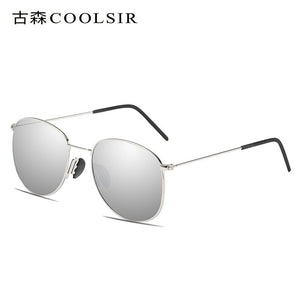 Men's glasses European and American polarized anti-glare sunglasses colorful metal frame driving sunglasses male 6050