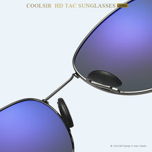 Load image into Gallery viewer, Men&#39;s glasses European and American polarized anti-glare sunglasses colorful metal frame driving sunglasses male 6050
