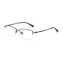 Load image into Gallery viewer, Men&#39;s pure titanium half frame glasses frame ultra light mature business myopia glasses optical prescription glasses frame F2320